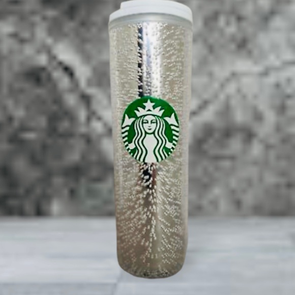 Starbucks Silver White Bubble Hot Cold Cup Tumbler Insulated 2020 Release NWT - Picture 4 of 15